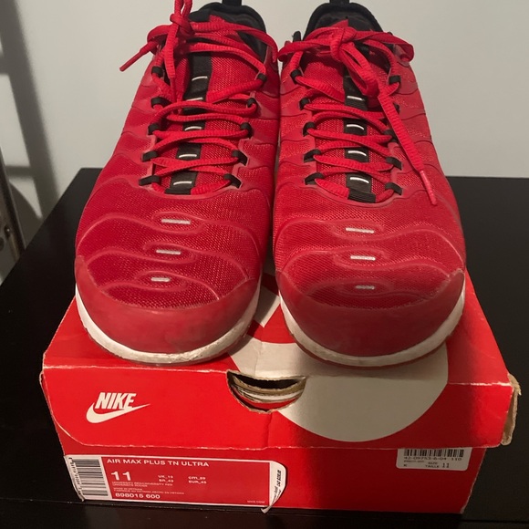 Nike Air Max Plus TN Ultra Red Size 11 - Picture 3 of 4